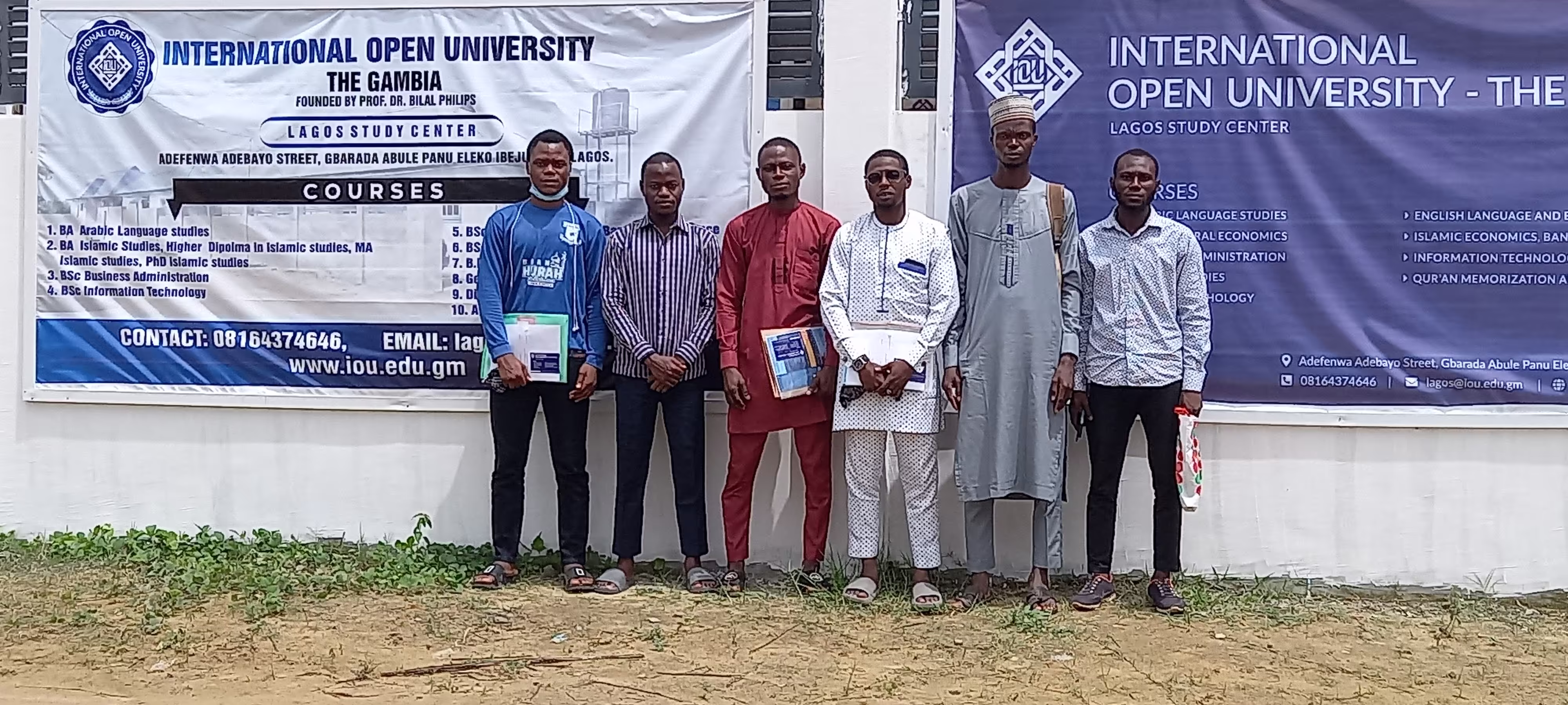 Diverse group of African scholars